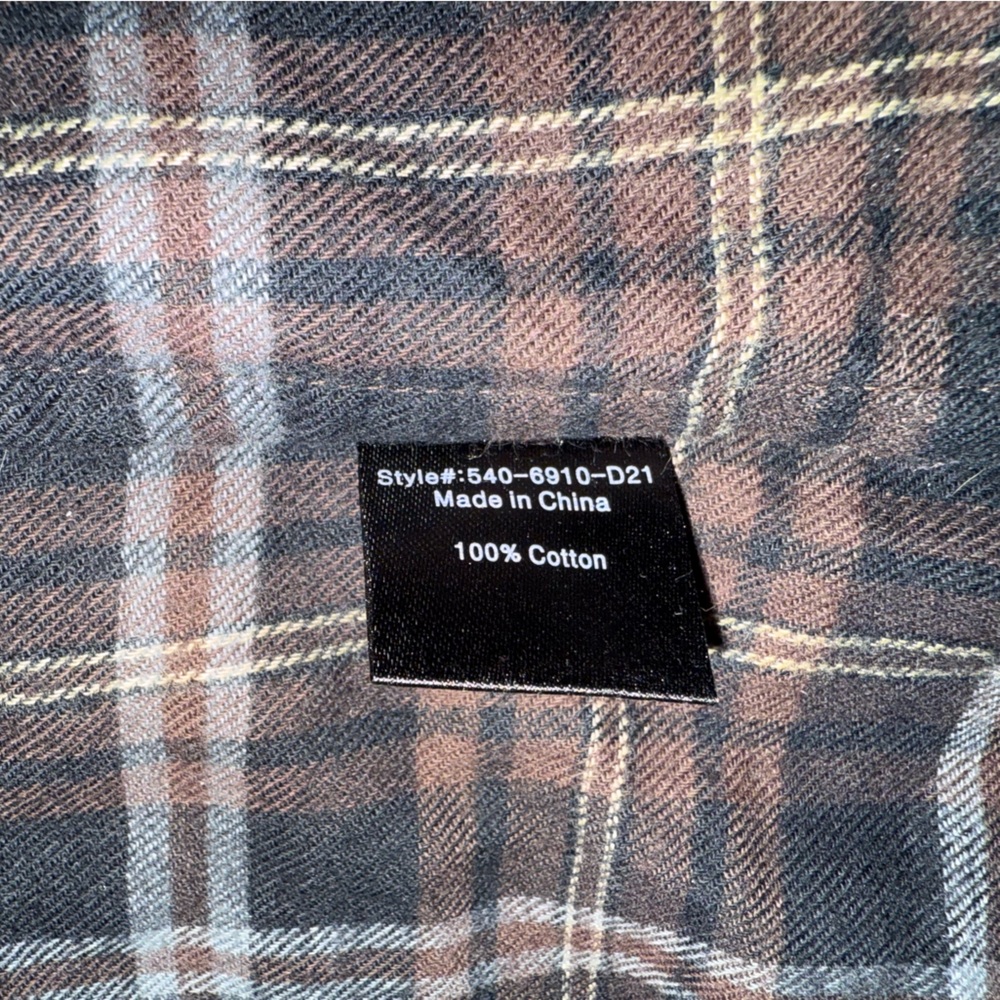 Jenni Kayne Classic Plaid Button Down Shirt - Black and Brown - Picture 8 of 9